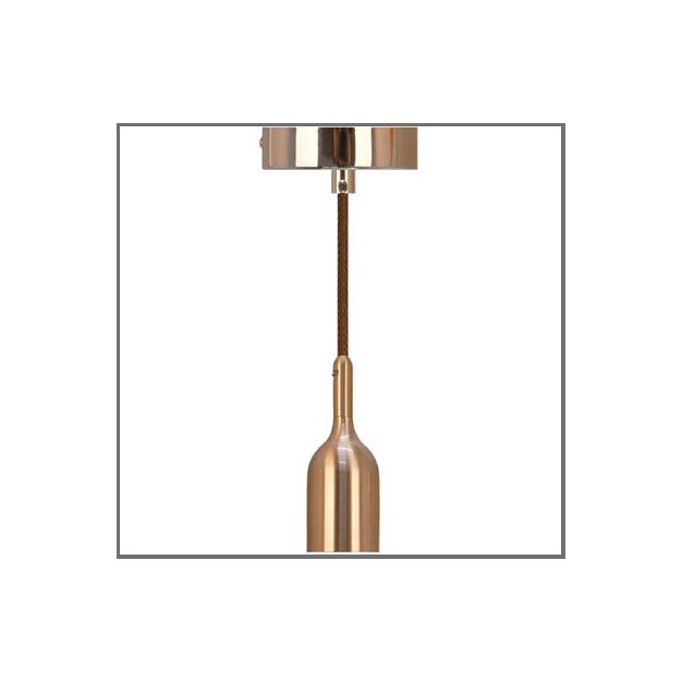 Daylight Italia Lusso Bell - hanglamp - Ø 10 x 158 cm - geborsteld koper