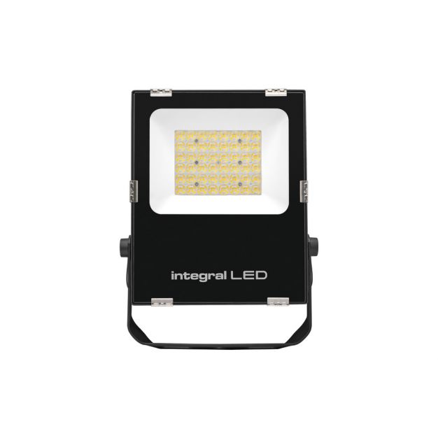 Integral LED verstraler - 100W LED incl. - hoge efficiëntie (130lm per watt) - 35,5 x 24,5 x 5,5 cm - IP66 - 4000K 