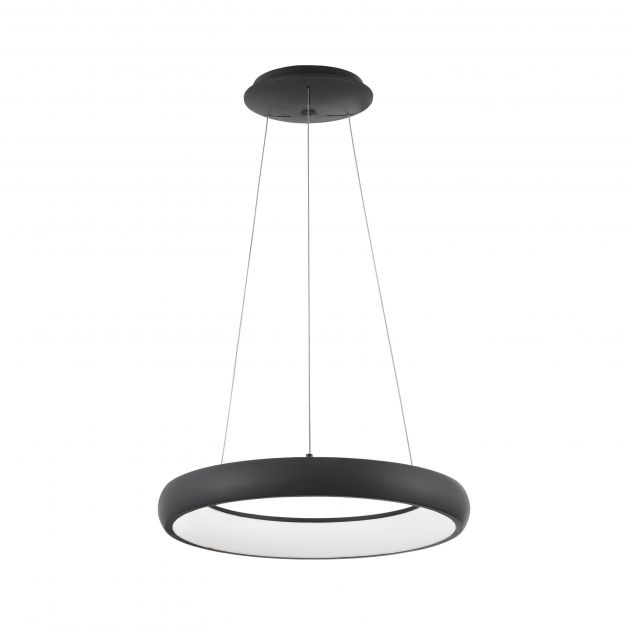 Nova Luce Albi - hanglamp - Ø 41 x 120 cm - 32W dimbare LED incl. - zand zwart