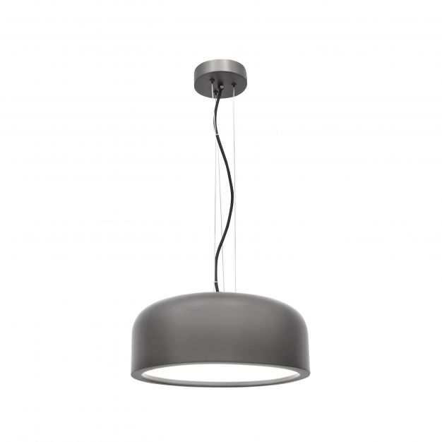 Nova Luce Perleto - hanglamp - Ø 35 x 133 cm - grijs