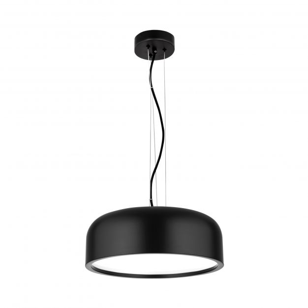 Nova Luce Perleto - hanglamp - Ø 35 x 133 cm - zwart
