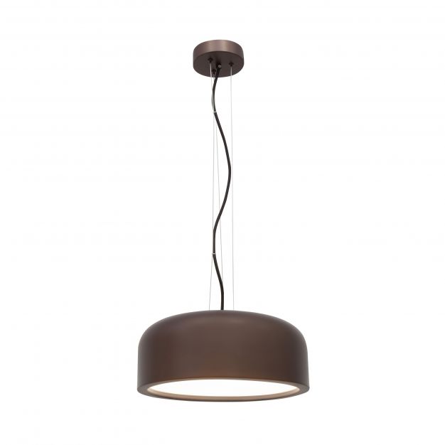 Nova Luce Perleto - hanglamp - Ø 35 x 133 cm - koffie bruin