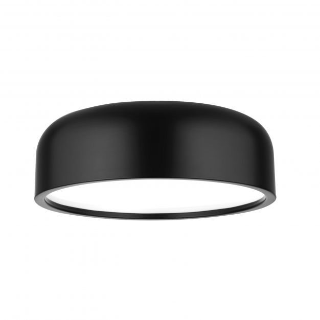 Nova Luce Perleto - plafondverlichting - Ø 35 x 13 cm - zwart