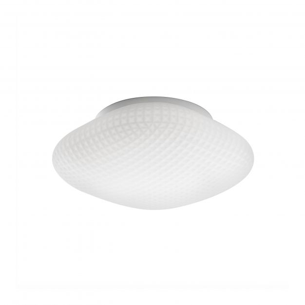 Nova Luce Sens - plafondlamp badkamer - Ø 25 x 11 cm - IP44 - wit