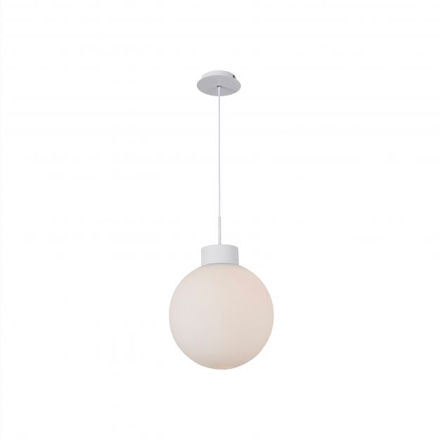Brilliant Astro - hanglamp - Ø 35 x 120 cm - wit