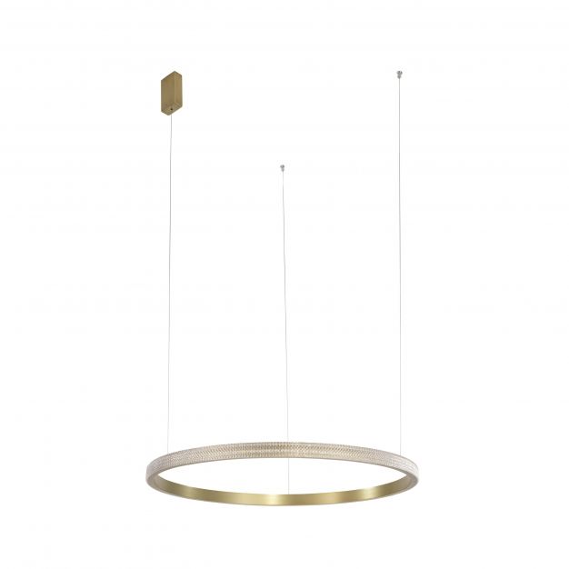 Nova Luce Orlando - hanglamp - Ø 108 x 180 cm - 35W LED incl. - antiek messing