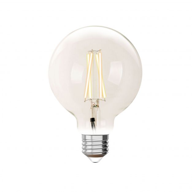 iDual LED-lamp zonder afstandsbediening - Ø 9,5 x 14 cm - E27 - 9W dimbaar - 2200K tot 5500K - transparant