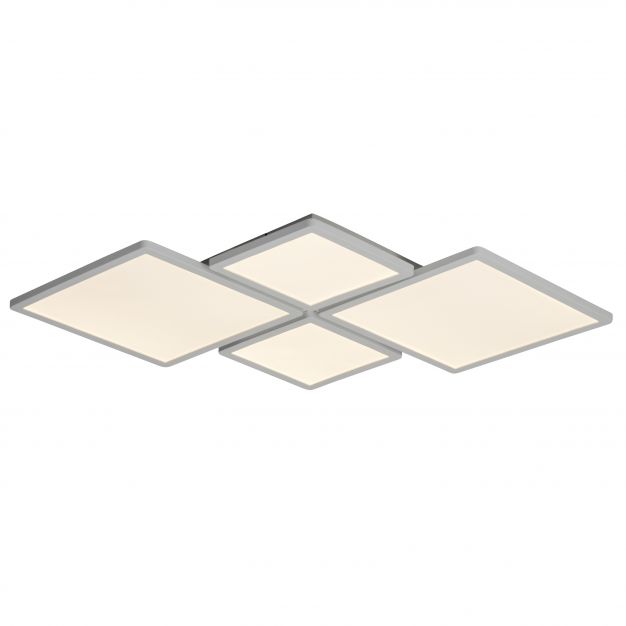Brilliant Scope - plafondverlichting - 61 x 61 x 6 cm - 58W easydim LED incl. - mat wit