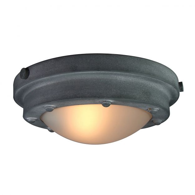 Brilliant Mistral - plafondverlichting - Ø 31 x 15 cm - betongrijs