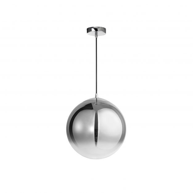 Nova Luce Ficato - hanglamp - Ø 30 x 120 cm - rokerig en chroom