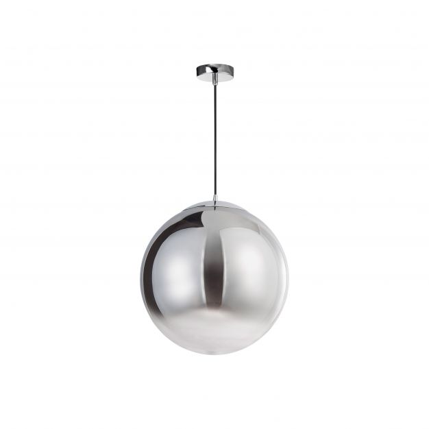 Nova Luce Ficato - hanglamp - Ø 40 x 120 cm - rokerig en chroom