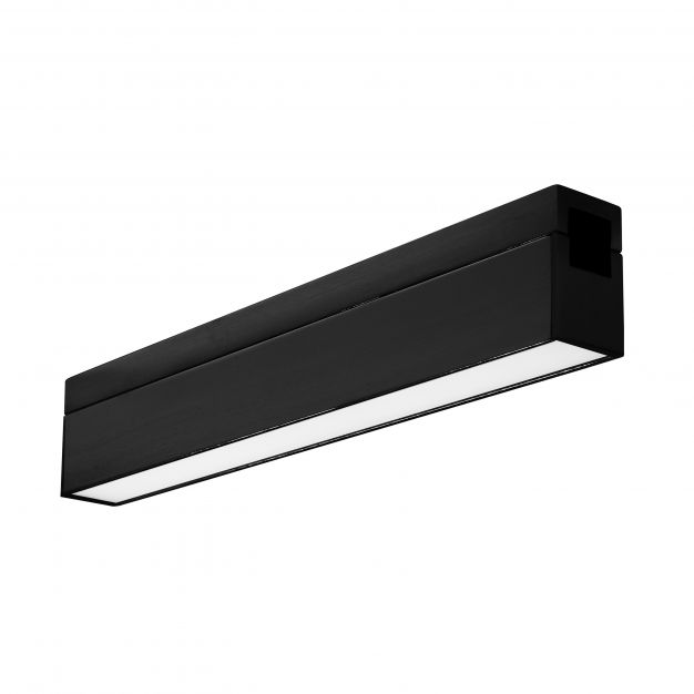 Nova Luce Versus - lichtpunt magnetisch railsysteem - 25 x 2,6 x 4,4 cm - 10W LED incl. - zwart