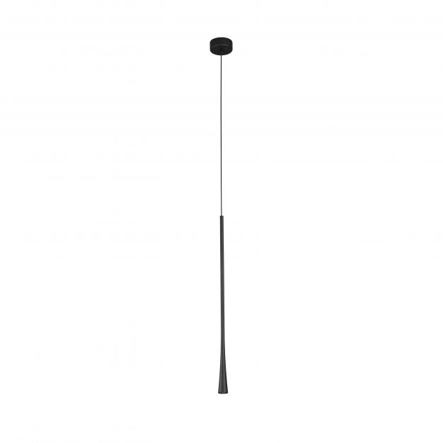 Nova Luce Goccio - hanglamp - Ø 3 x 160 cm - 7W LED incl. - zwart