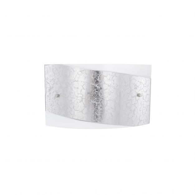 Nova Luce Benito - wandverlichting - 35 x 20 cm - wit en zilver