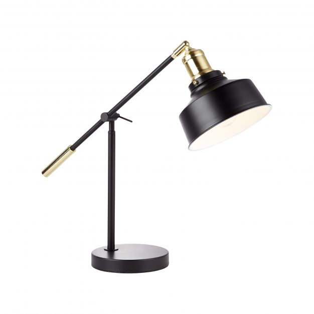 Brilliant Sutherland - tafellamp - 64,5 x 17,3 x 74 cm - mat zwart