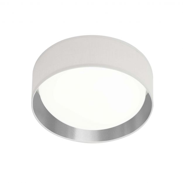 Searchlight Gianna - plafondverlichting - Ø 50 x 12,5 cm - 25W LED incl. - zilver