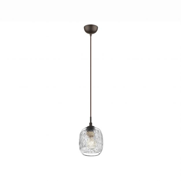 Nova Luce Devon - hanglamp - Ø 14 x 120 cm - transparant