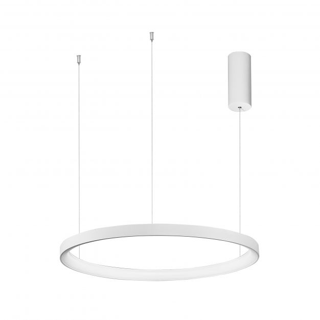 Nova Luce Pertino - hanglamp - Ø 58 x 150 cm - 48W dimbare LED incl. - zandwit