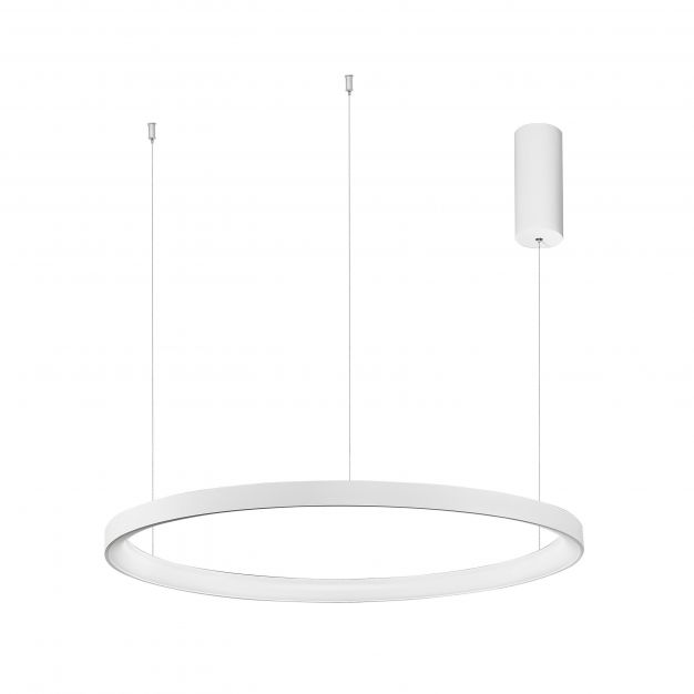 Nova Luce Pertino - hanglamp - Ø 78 x 150 cm - 60W dimbare LED incl. - zandwit