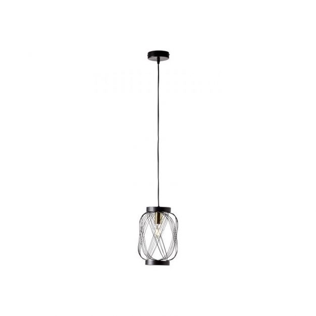 Brilliant Brogan - hanglamp - Ø 20,5 x 189 cm - zwart