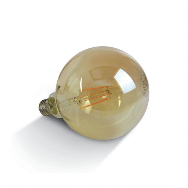 ONE Light Retro LED lamp - Ø 12,5 x 17,5 cm - E27 - 7W dimbaar - 2200K - amber