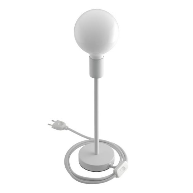 Creative Cables Alzaluce - tafellamp - Ø 12 x 39 cm - metaal - wit