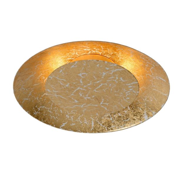 Lucide Foskal - plafondverlichting - Ø 21,5 x 5,2 cm - messing