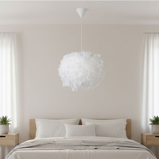 Lucide Goosy Soft - hanglamp - Ø 50 cm x 165 cm - wit