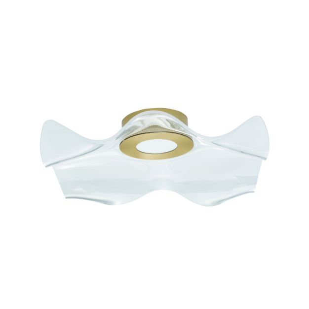 Nova Luce Siderno - plafondverlichting - 50 x 50 x 20 cm - 31W LED incl. - goud