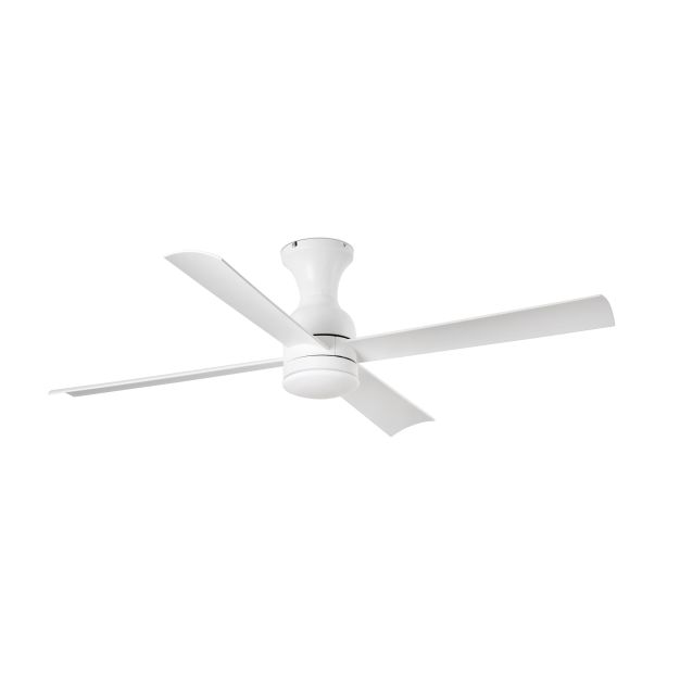 Faro Fraser - plafondventilator met licht en afstandsbediening - Ø 120 cm - 16W LED incl. - mat wit