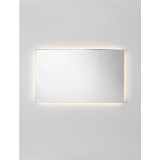 Nova Luce Alda - spiegel met verlichting - 120 x 70 x 3,5 cm - 53W LED incl. - IP44 - zilver