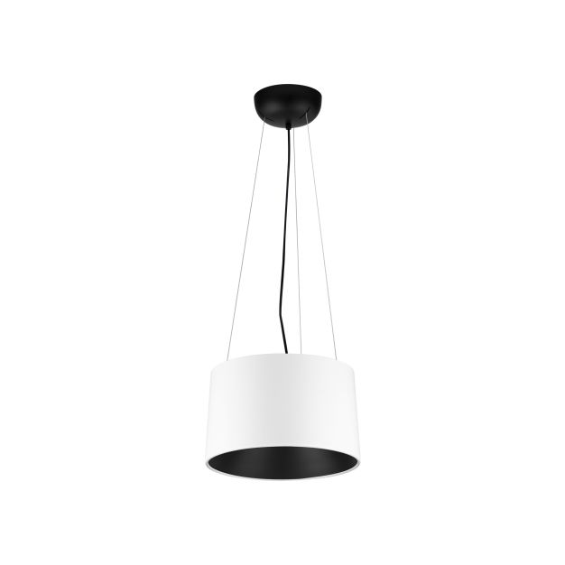 Nova Luce Atil - hanglamp - Ø 35 x 210 cm - 24W LED incl. - zandwit en zwart