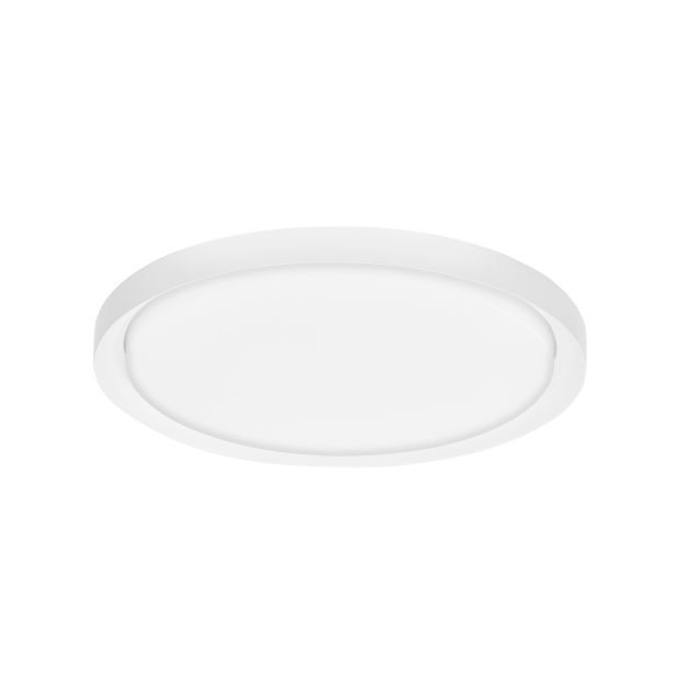 Nova Luce Troy - plafondverlichting - Ø 56 x 7,5 cm - 50W dimbare LED incl. - mat wit