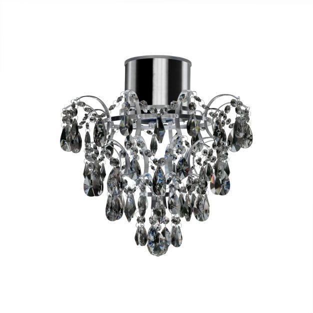 Searchlight Bathroom - badkamer kroonluchter - Ø 36 x 38 cm - IP44 - chroom