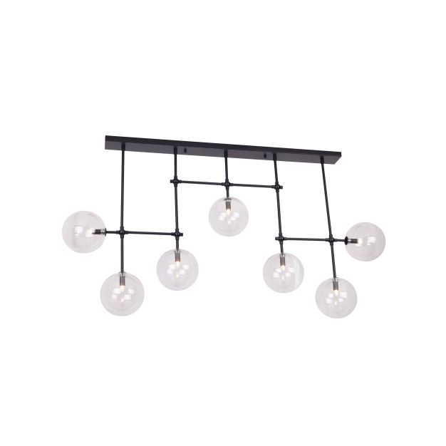 Maxlight Lollipop - hanglamp - 140 x 75 cm - zwart