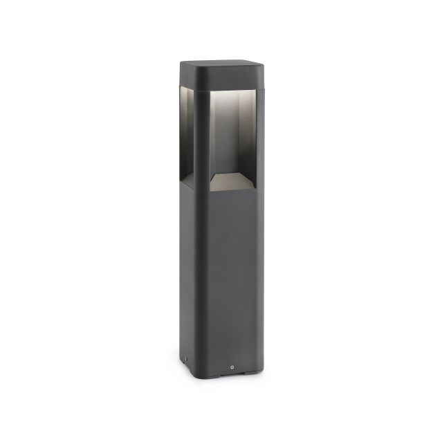 Faro Naya - tuinpaal - 12 x 12 x 50 cm - 8W LED incl. - IP65 - donkergrijs