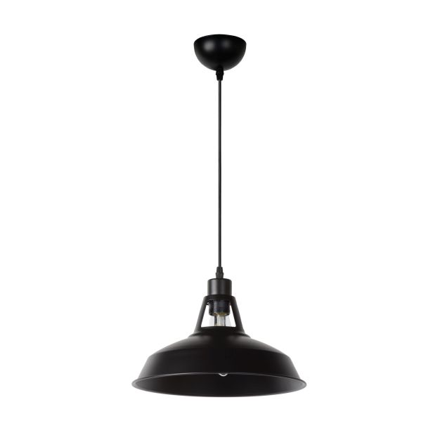 Lucide Brassy-bis - hanglamp - Ø 31 x 149 cm - zwart