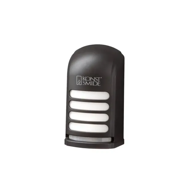 Konstsmide Prato - buiten wandlamp op batterijen - 7,3 x 5 x 13 cm - IP54 - zwart