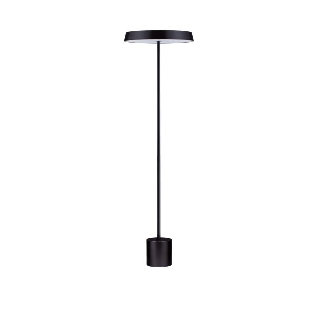 Nova Luce Vetro - staanlamp - Ø 40 x 136 cm - 33W  LED incl. - mat zwart