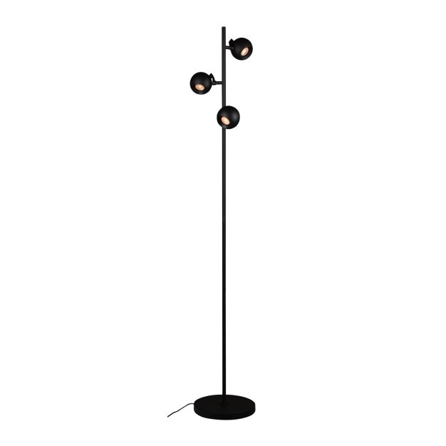 Artdelight Bolero - vloerlamp - Ø 25 x 160 cm - zwart