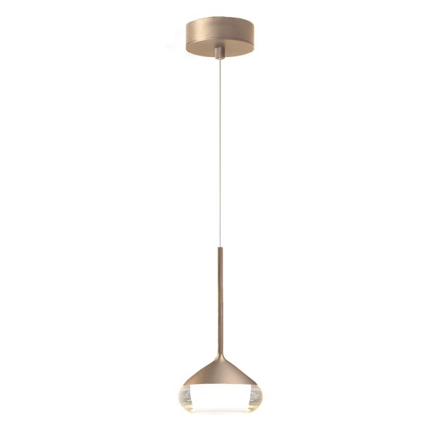 Artdelight Phoenix - hanglamp - Ø 11,6 x 8,2 cm - 7W dimbare LED incl. - champagne