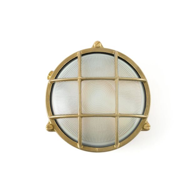 Faro Noray - wandverlichting - Ø 19 x 10 cm - IP65 - messing