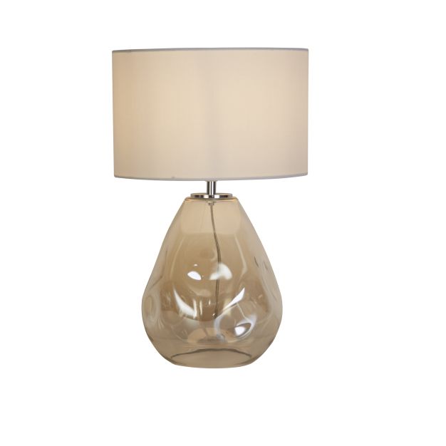 Searchlight Devon - tafellamp - Ø 28 x 45 cm - champagne
