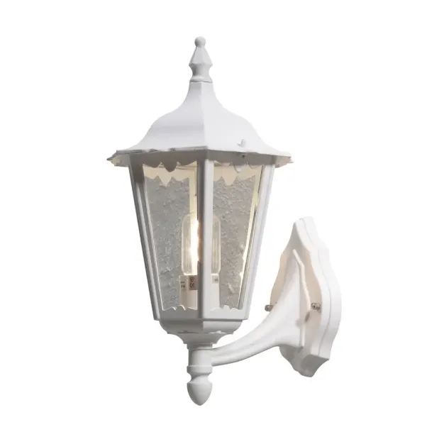Konstsmide Firenze Up - buiten wandlamp -  23,5 x 30 x 44 cm - IP43 - mat wit