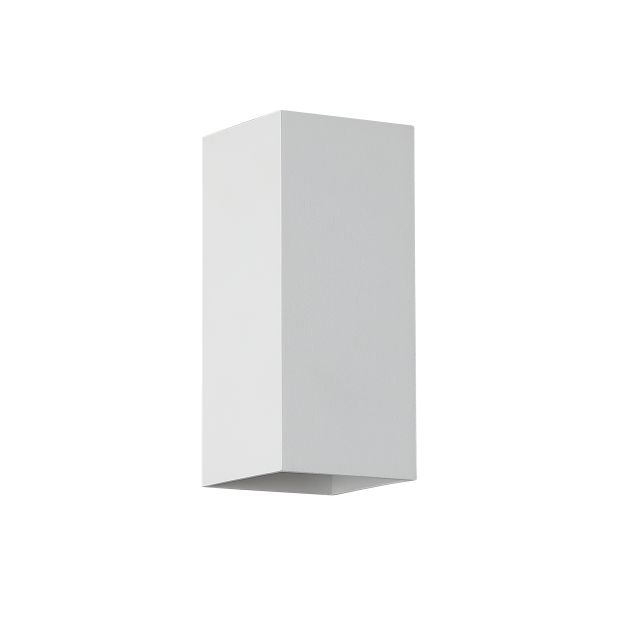 Searchlight Square - wandlamp - 6,7 x 6,7 x 15,5 cm - wit