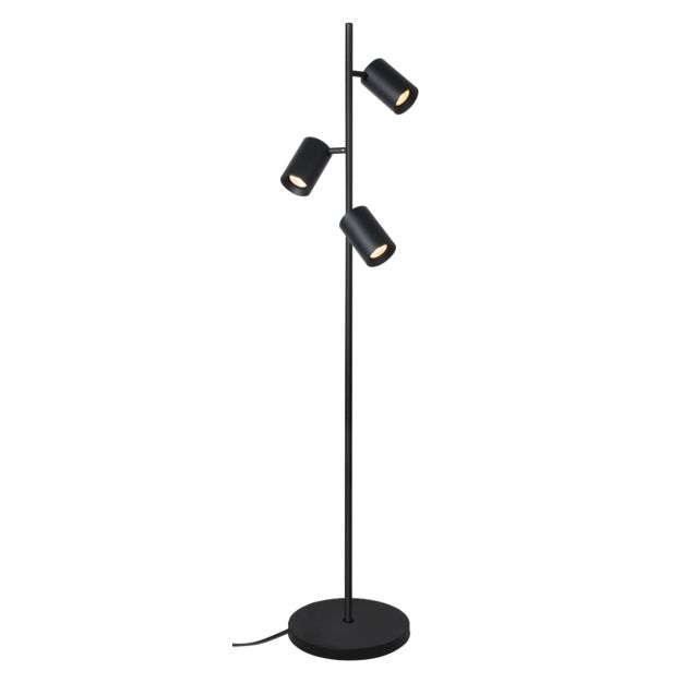 Artdelight Megano - vloerlamp - Ø 25 x 160 cm - zwart