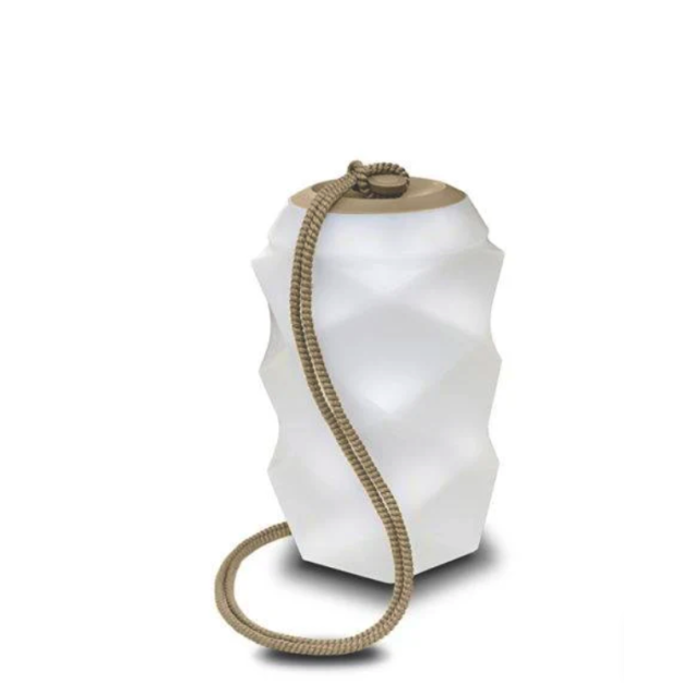 New Garden Bita - oplaadbare lamp op afstandsbediening - Ø 17,8 x 30 cm - incl. LED - IP65 - beige - RGB + witte lichtkleur