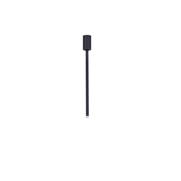 Nova Luce Ornos - plafondlamp - Ø 5 x 49,5 cm - 4W LED incl. - zandzwart
