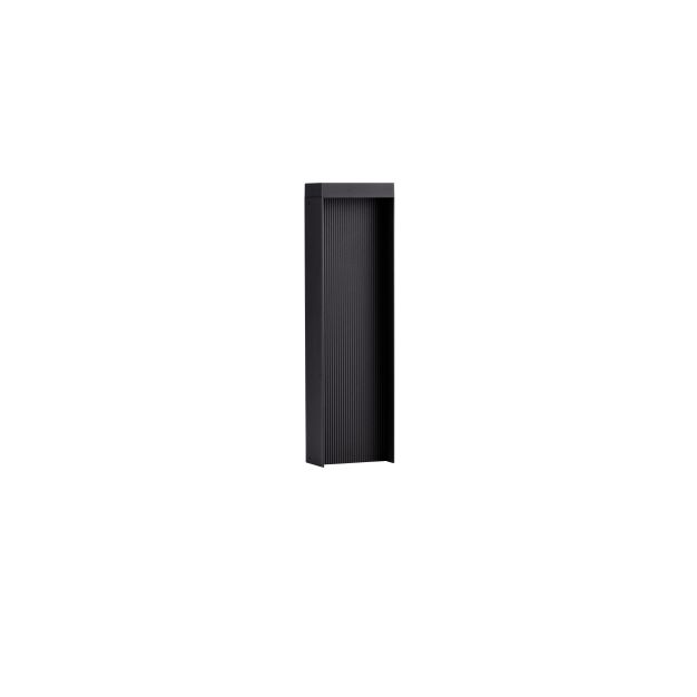 Nova Luce Alley - tuinpaal - 14 x 50 x 8 cm - 8W LED incl. - IP65 - donker antraciet
