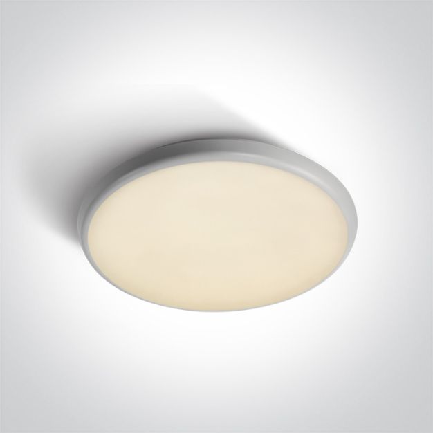 ONE Light LED Slim Plafo Range - buiten plafondverlichting - Ø 35 x 4 cm - 25W LED incl. - IP54 - wit - instelbare lichtkleur